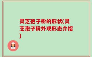 灵芝孢子粉的形状(灵芝孢子粉外观形态介绍)