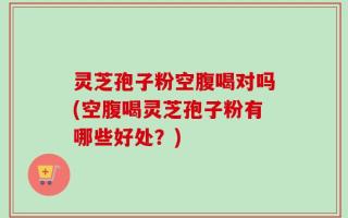 灵芝孢子粉空腹喝对吗(空腹喝灵芝孢子粉有哪些好处？)