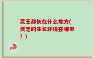 灵芝都长在什么地方(灵芝的生长环境在哪里？)