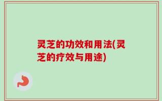 灵芝的功效和用法(灵芝的疗效与用途)