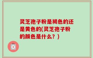 灵芝孢子粉是褐色的还是黄色的(灵芝孢子粉的颜色是什么？)