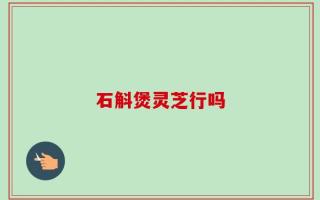 石斛煲灵芝行吗
