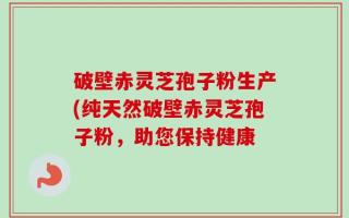 破壁赤灵芝孢子粉生产(纯天然破壁赤灵芝孢子粉，助您保持健康