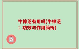 牛樟芝有用吗(牛樟芝：功效与作用简析)