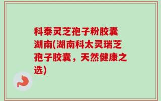 科泰灵芝孢子粉胶囊 湖南(湖南科太灵瑞芝孢子胶囊，天然健康之选)