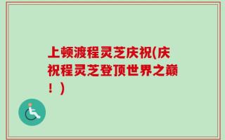 上顿渡程灵芝庆祝(庆祝程灵芝登顶世界之巅！)