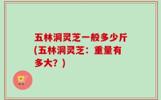 五林洞灵芝一般多少斤(五林洞灵芝：重量有多大？)