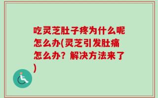 吃灵芝肚子疼为什么呢怎么办(灵芝引发肚痛怎么办？解决方法来了)