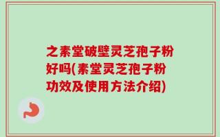 之素堂破壁灵芝孢子粉好吗(素堂灵芝孢子粉功效及使用方法介绍)