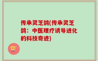 传承灵芝鸽(传承灵芝鸽：中医理疗诱导进化的科技奇迹)