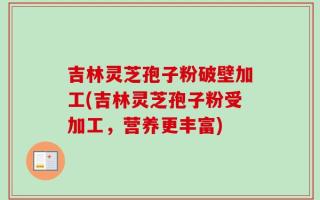 吉林灵芝孢子粉破壁加工(吉林灵芝孢子粉受加工，营养更丰富)