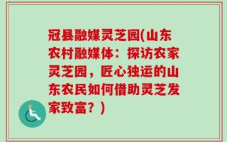 冠县融媒灵芝园(山东农村融媒体：探访农家灵芝园，匠心独运的山东农民如何借助灵芝发家致富？)