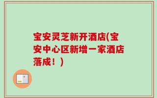 宝安灵芝新开酒店(宝安中心区新增一家酒店落成！)