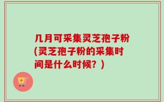 几月可采集灵芝孢子粉(灵芝孢子粉的采集时间是什么时候？)