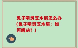 兔子啃灵芝木屑怎么办(兔子啃灵芝木屑：如何解决？)