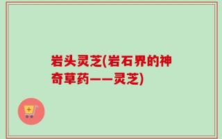 岩头灵芝(岩石界的神奇草药——灵芝)