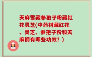 天麻雪藏参孢子粉藏红花灵芝(中药材藏红花、灵芝、参孢子粉和天麻拥有哪些功效？)