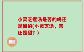 小灵芝煮汤是苦的吗还是甜的(小灵芝汤，苦还是甜？)