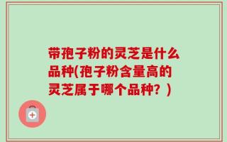 带孢子粉的灵芝是什么品种(孢子粉含量高的灵芝属于哪个品种？)
