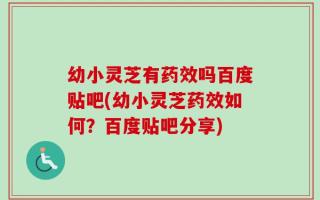 幼小灵芝有药效吗百度贴吧(幼小灵芝药效如何？百度贴吧分享)