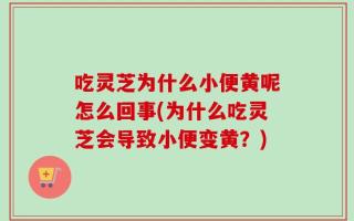 吃灵芝为什么小便黄呢怎么回事(为什么吃灵芝会导致小便变黄？)