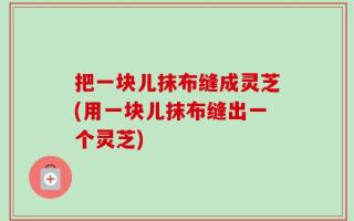 把一块儿抹布缝成灵芝(用一块儿抹布缝出一个灵芝)