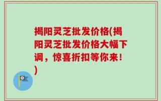 揭阳灵芝批发价格(揭阳灵芝批发价格大幅下调，惊喜折扣等你来！)