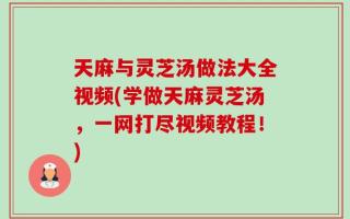 天麻与灵芝汤做法大全视频(学做天麻灵芝汤，一网打尽视频教程！)