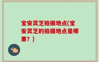 宝安灵芝拍摄地点(宝安灵芝的拍摄地点是哪里？)