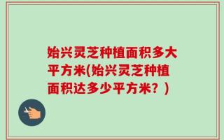 始兴灵芝种植面积多大平方米(始兴灵芝种植面积达多少平方米？)