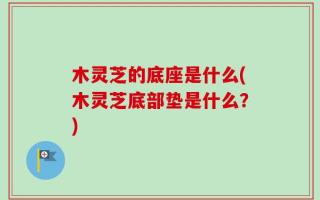 木灵芝的底座是什么(木灵芝底部垫是什么？)