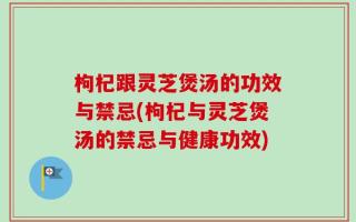 枸杞跟灵芝煲汤的功效与禁忌(枸杞与灵芝煲汤的禁忌与健康功效)