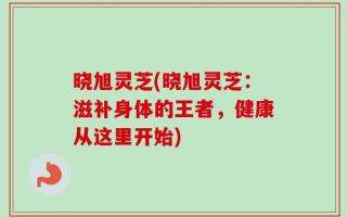 晓旭灵芝(晓旭灵芝：滋补身体的王者，健康从这里开始)