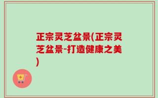 正宗灵芝盆景(正宗灵芝盆景-打造健康之美)