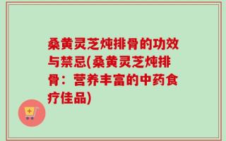 桑黄灵芝炖排骨的功效与禁忌(桑黄灵芝炖排骨：营养丰富的中药食疗佳品)
