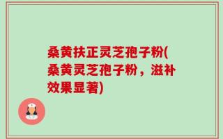 桑黄扶正灵芝孢子粉(桑黄灵芝孢子粉，滋补效果显著)