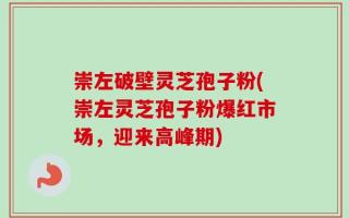 崇左破壁灵芝孢子粉(崇左灵芝孢子粉爆红市场，迎来高峰期)