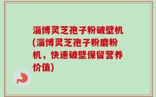 淄博灵芝孢子粉破壁机(淄博灵芝孢子粉磨粉机，快速破壁保留营养价值)