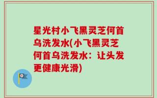 星光村小飞黑灵芝何首乌洗发水(小飞黑灵芝何首乌洗发水：让头发更健康光滑)