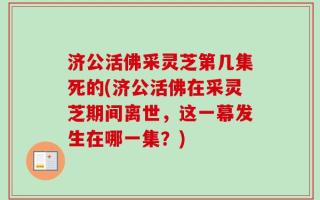 济公活佛采灵芝第几集死的(济公活佛在采灵芝期间离世，这一幕发生在哪一集？)