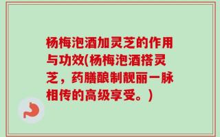 杨梅泡酒加灵芝的作用与功效(杨梅泡酒搭灵芝，药膳酿制靓丽一脉相传的高级享受。)