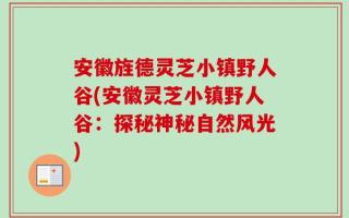 安徽旌德灵芝小镇野人谷(安徽灵芝小镇野人谷：探秘神秘自然风光)