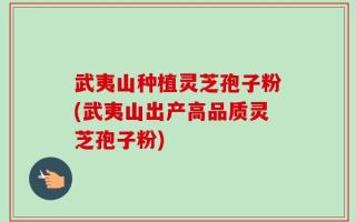 武夷山种植灵芝孢子粉(武夷山出产高品质灵芝孢子粉)