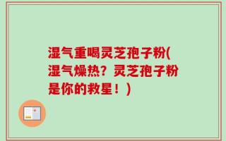 湿气重喝灵芝孢子粉(湿气燥热？灵芝孢子粉是你的救星！)