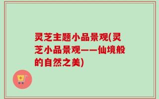 灵芝主题小品景观(灵芝小品景观——仙境般的自然之美)