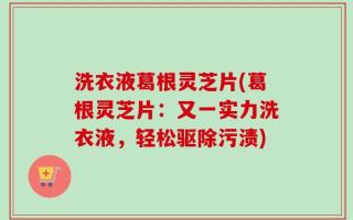 洗衣液葛根灵芝片(葛根灵芝片：又一实力洗衣液，轻松驱除污渍)