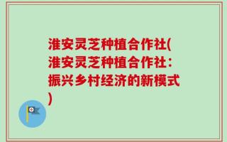 淮安灵芝种植合作社(淮安灵芝种植合作社：振兴乡村经济的新模式)