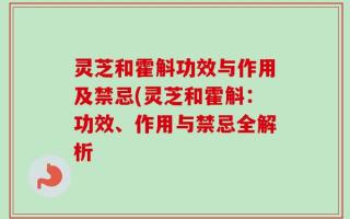 灵芝和霍斛功效与作用及禁忌(灵芝和霍斛：功效、作用与禁忌全解析