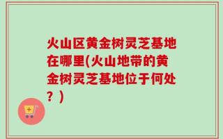 火山区黄金树灵芝基地在哪里(火山地带的黄金树灵芝基地位于何处？)