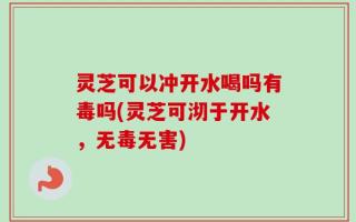 灵芝可以冲开水喝吗有毒吗(灵芝可沏于开水，无毒无害)
